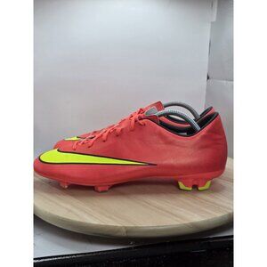 Nike Mercurial Victory V FG 651632 690 Red Yellow Soccer Cleats US-11